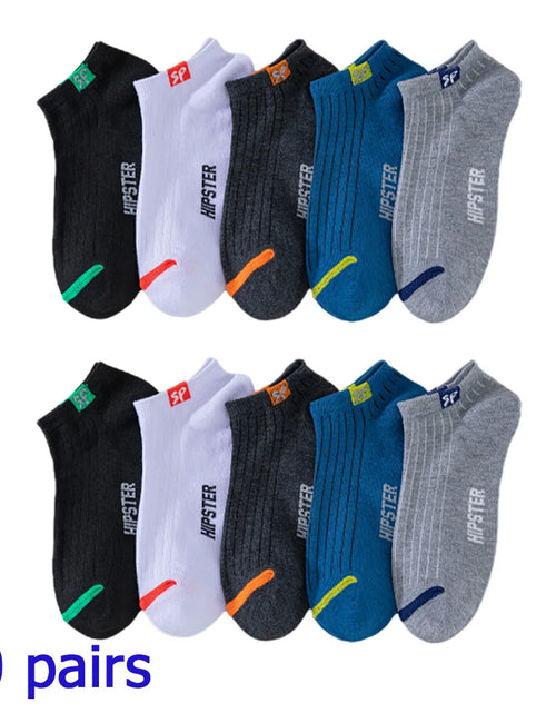 Load image into Gallery viewer, 8 Pairs Women/Men Boat Socks Invisible Low Cut Silicone Non-Slip Summer No-Show Ankle Socks Solid Color Casual Breathable
