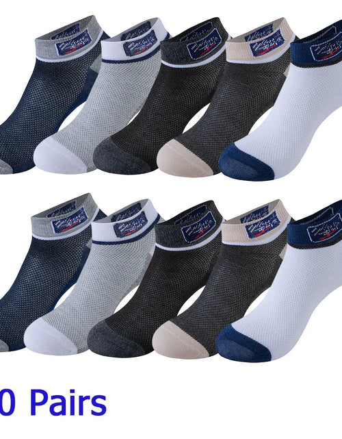 Load image into Gallery viewer, 8 Pairs Women/Men Boat Socks Invisible Low Cut Silicone Non-Slip Summer No-Show Ankle Socks Solid Color Casual Breathable
