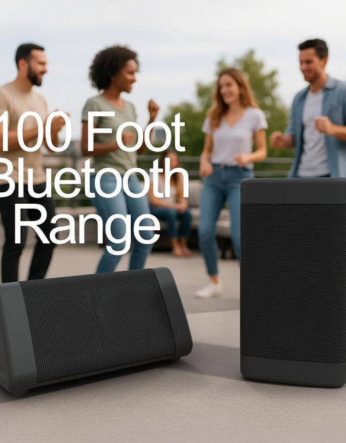 Load image into Gallery viewer, Oontz Angle 3 Bluetooth Speaker, up to 100 Ft Wireless Range, Portable Speaker for Iphone, Android Phones, Louder Volume, Crystal Clear Sound, Rich Bass, IPX5 Portable Bluetooth Speaker (Black)
